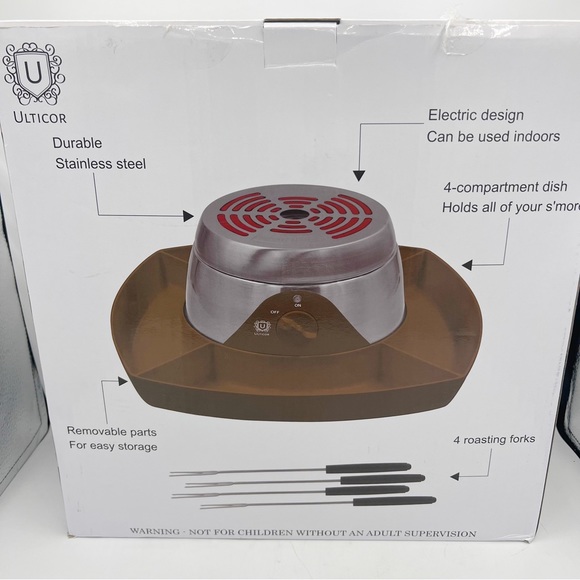 ULTICOR Electric Flameless Stainless Steel Marshmallow S'mores Maker - Picture 9 of 10